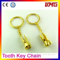 Chinese dental supplies custom metal keychain with metal key chain